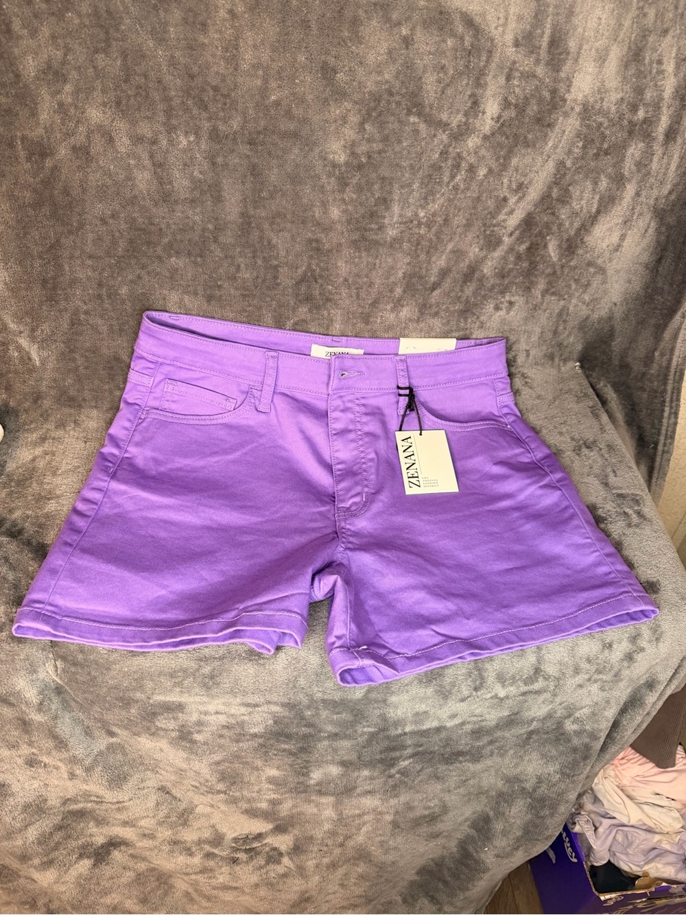 Zenana Outfitters Vibrant Purple Women's Jean Shorts